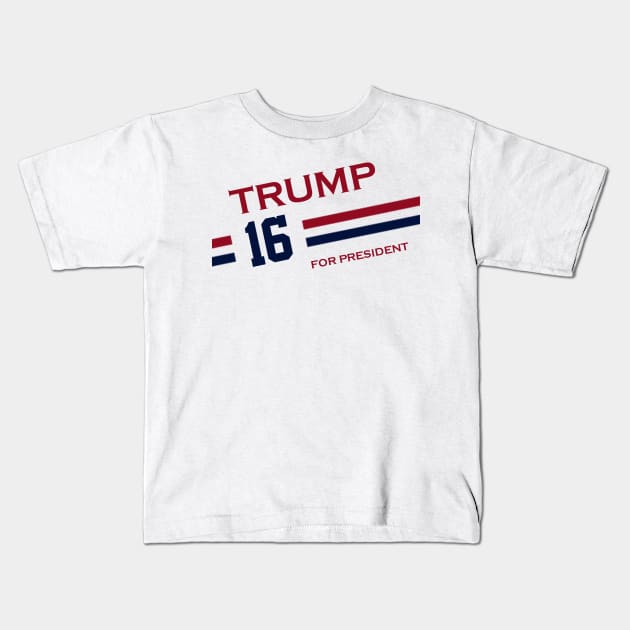 Donald Trump 2016 Kids T-Shirt by ESDesign